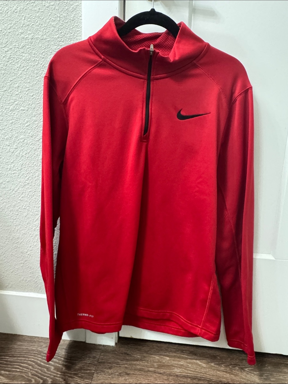 Nike Red Half-Zip Training Pullover